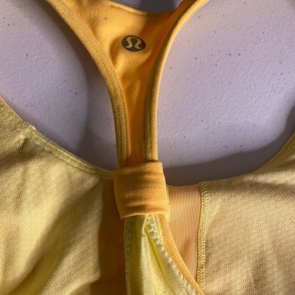 LULULEMON ATHLETICA PRACTICE FREELY TANK IN YELLOW/ LIGHT ORANGE - Picture 7 of 8